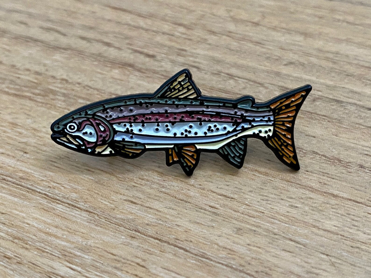 Rainbow Trout Enamel Pin