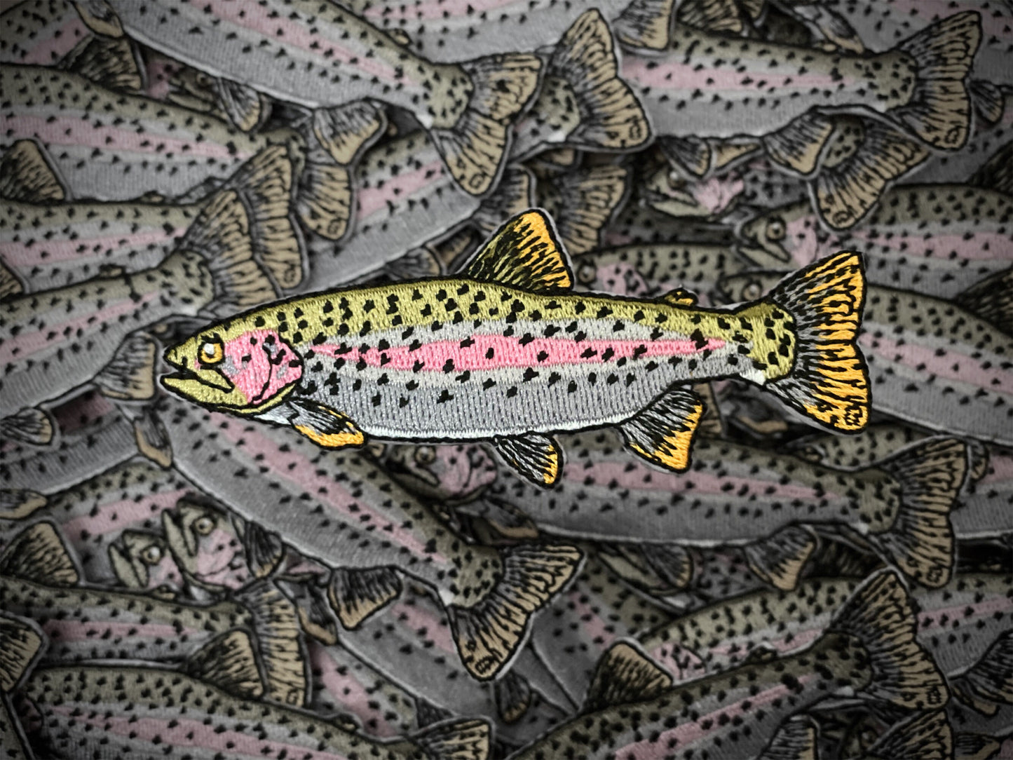 Rainbow Trout Patch (Purple/Green)