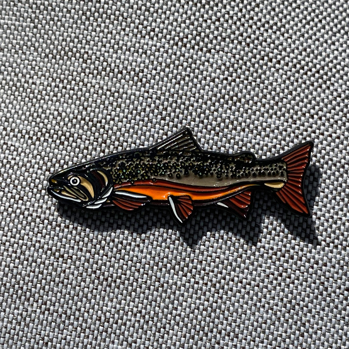 Brook Trout Enamel Pin | Quality Fishing Pin | Fly Fishing Gift