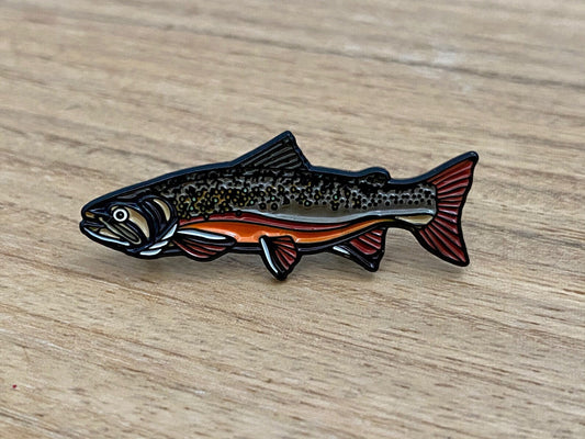 Brook Trout Enamel Pin | Quality Fishing Pin | Fly Fishing Gift