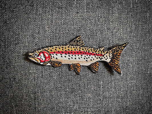 Rainbow Trout Patch (Red/White)